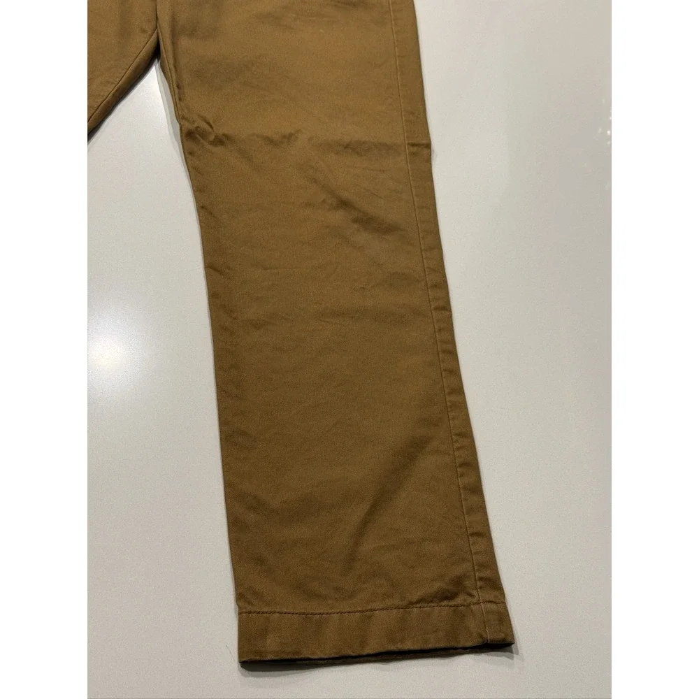 J.Crew Broken In Mens Urban Slim Pants 34x30 Brown 100% Cotton Chinos